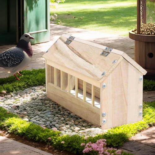 Mangeoire à oiseaux maisonnette bois pour protéger la biodiversité