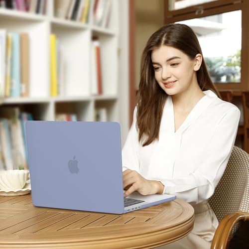 Image of MOSISO Compatible with MacBook Pro 14 inch Case 2025 2024 2023 2022 2021 M5 M4 M3 M2 M1 A3434 A3112 A3185 A3401 A2918 A2992 A2779 A2442, Hard Shell&Keyboard Cover&Screen Film&Pouch,Lavender Gray