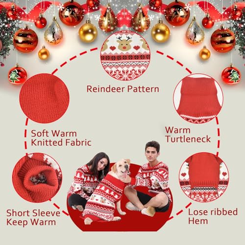 MuYaoPet Hunde- und Besitzer-Kleidung, für kleine und mittelgroße und extra große Hunde/Damen/Herren/Besitzer, passende Pullover separat (nur für Haustiere, Größe M)