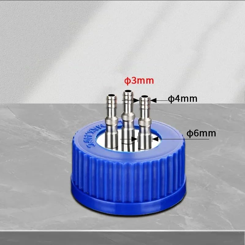 Labor-Single-Pass-Zwei-Wege-Drei-Wege-Vier-Wege-Nachfüllflaschenverschluss, 1 Stück(PP-3way-4-6mm)