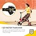 Swagtron 200W SWAGCYCLE Envy Steel Frame Folding Electric Bicycle e Bike w/Automatic Headlight – Reach 10 mph; 264 lbs Max Load -Black