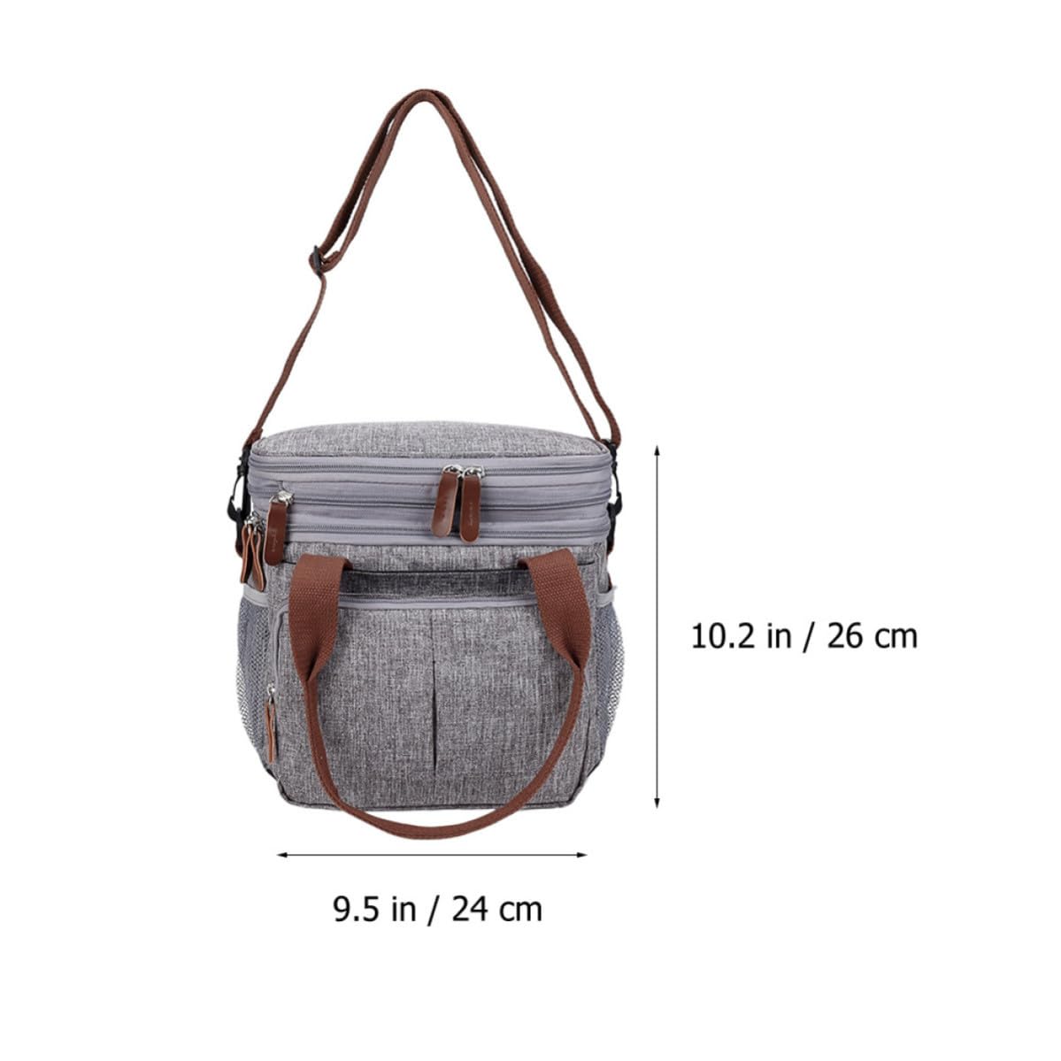 Bolsa de Almuerzo de Gran Capacidad de Nylon Diseño Portátil, y Conservación del Calor para Bebidas y Loncheras en Exteriores