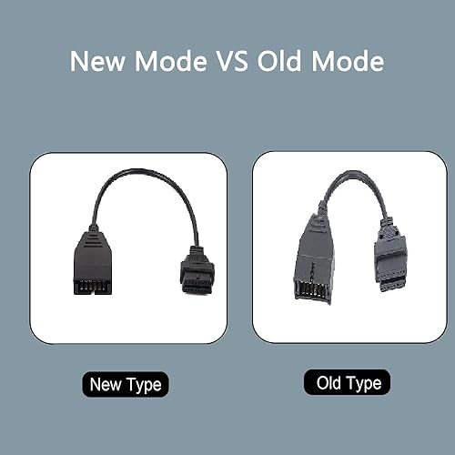 Miniatura 2 de TIMEJONS OBD1 12 pines a OBD2 16 pines escáner adaptador de herramienta de diagnóstico, OBD II Herramienta de diagnóstico de coche Adaptador de