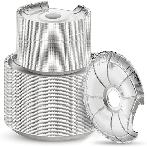 Burner Covers for Electric Stove by Linda’s Essentials (100 Pack) | Disposable Aluminium Stove Burner Liners | Round Foil 6 and 8 Inch Burner Bibs Keep Electric Range Stove Clean From Oil and Food