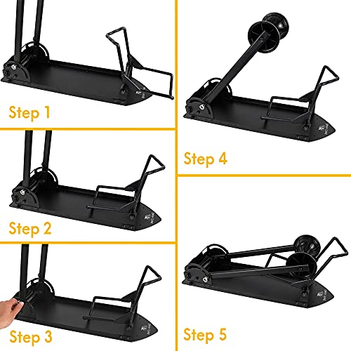 Repacked Bikehand Fat E Bike Bicycle Tire Floor Mounted Foldable Parking Rack Stand - For Mtb 27.5" 29" Indoor Outdoor Garage Storage - Not For 700C Or Bikes With 20” 24” & 26" Wheels - Max Tire #TOP4