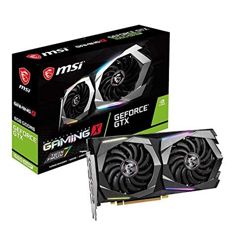 MSI Gaming GeForce GTX 1660 Super 192-bit HDMI/DP 6GB GDRR6 HDCP Support DirectX 12 Dual Fan VR Ready OC Graphics Card (GTX 1660 Super Gaming X)