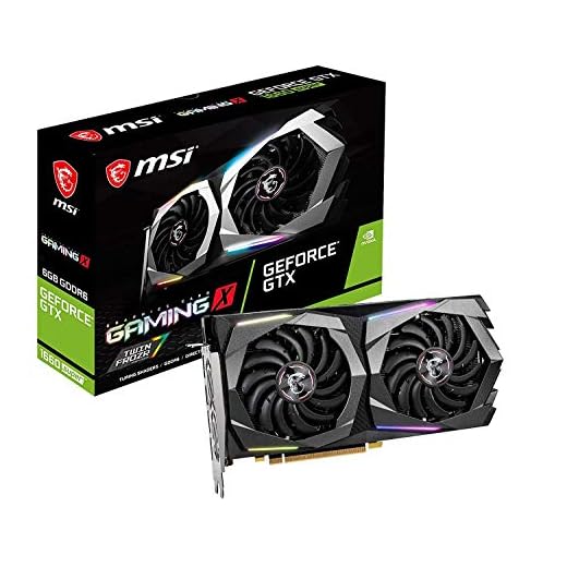 MSI Gaming GeForce GTX 1660 Super 192-bit HDMI/DP 6GB GDRR6 HDCP Support DirectX 12 Dual Fan VR Ready OC Graphics Card (GTX 1660 Super Gaming X)