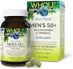 Natural Factors Whole Earth & Sea Pure Food Men's 50+ Multivitamin & Mineral, 60 Tablets, Made with Organic Ingredients