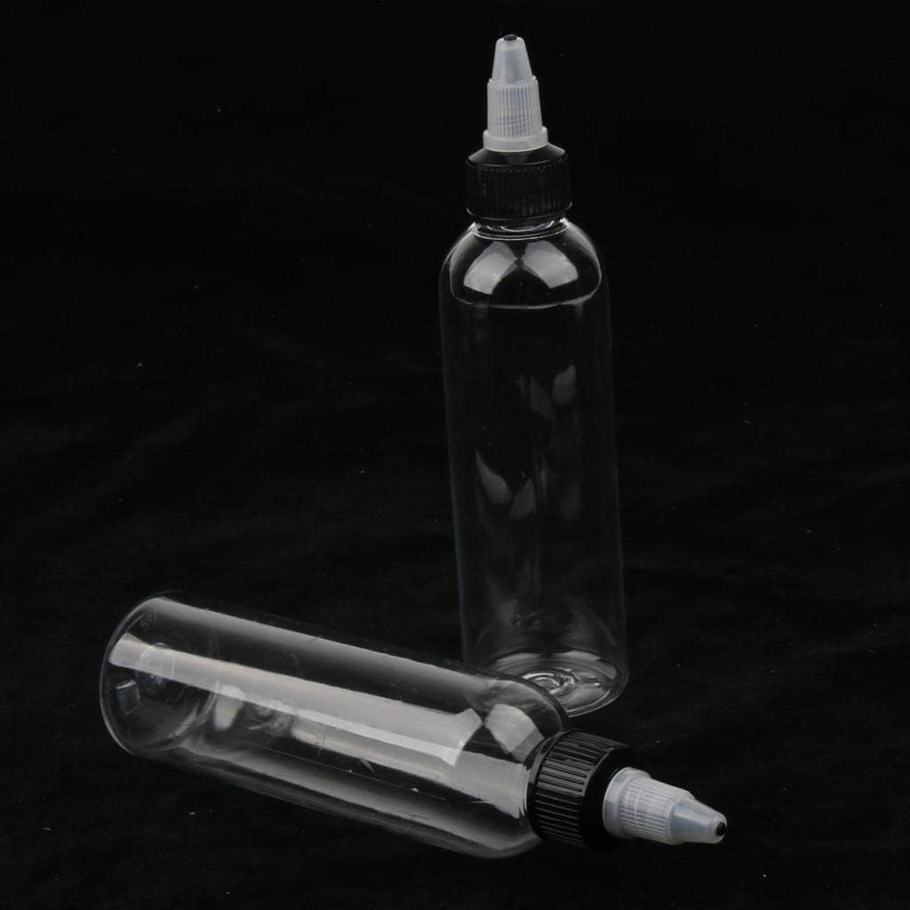 50x Plastic Empty Bottles with Tip Applicator, Glue Bottle