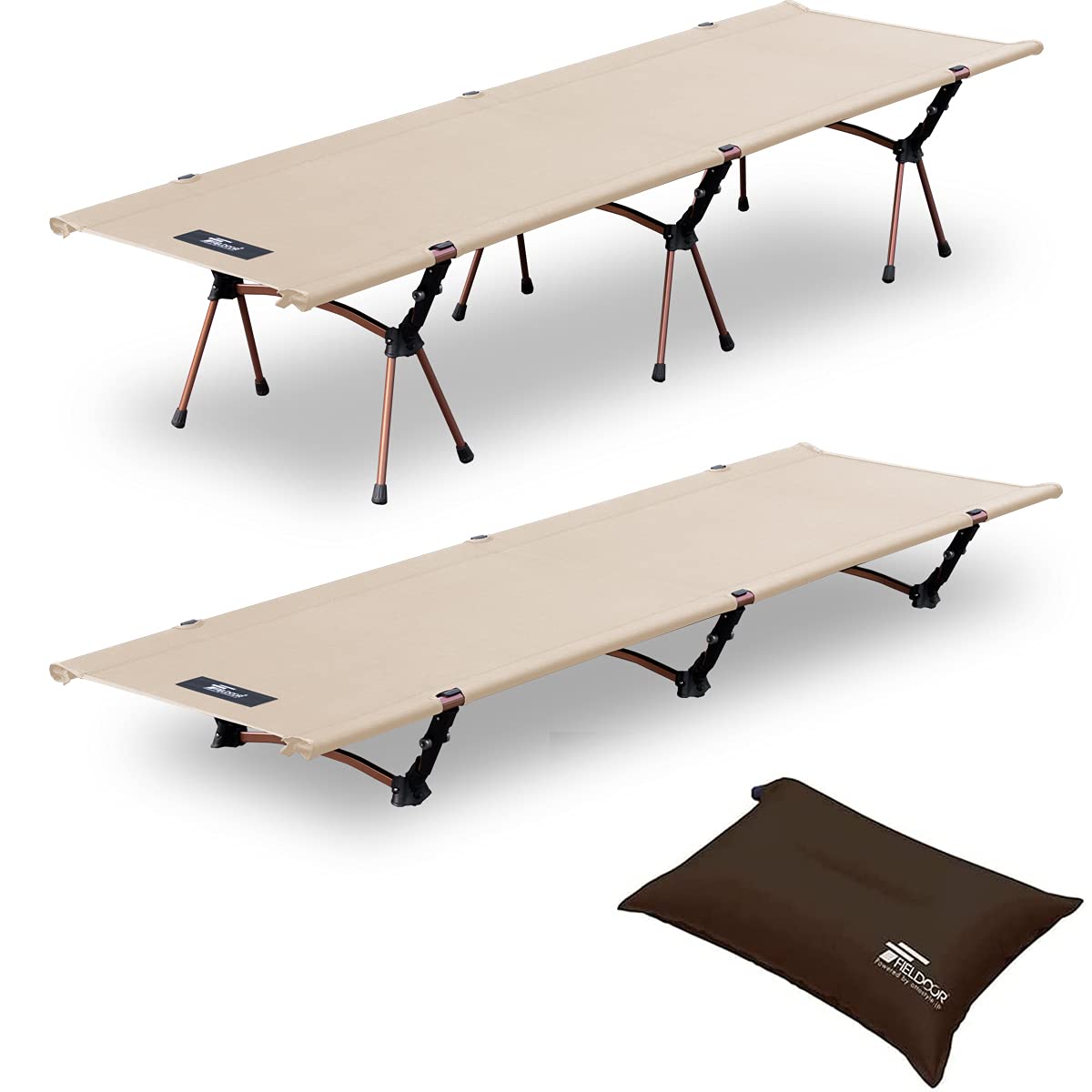 Amazon | FIELDOOR コット 2way キャンプ アウトドア ベッド