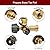 Stanbroil Propane Gas Brass Tee Adapter with 4 Port for RV or Motorhome, Acme Nut &QCC1