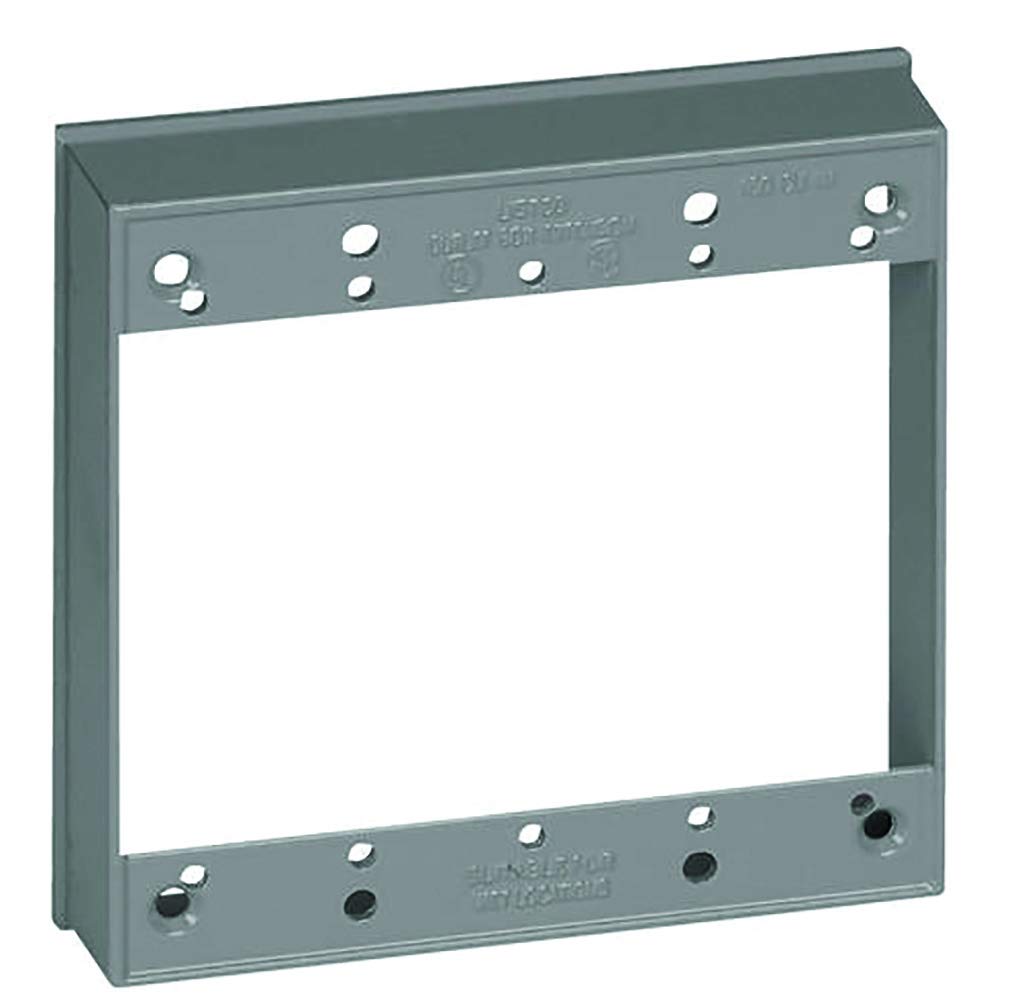 Anillo de extensión Sigma eléctrica 14323 caja doble gris metalizada de empalme modular