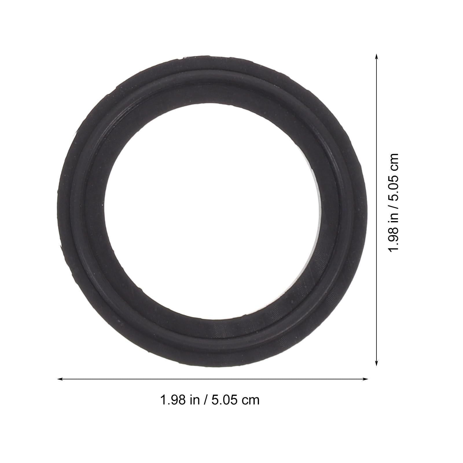 SHINEOFI Guarnizione Tri-Clamp in Gomma Fluorurata 5 Pezzi Anello di Tenuta per Raccordi a Morsetto da 2 Pollici o-Ring Flessibile Resistente a Gas e Acidi per Uso Alimentare Birra e