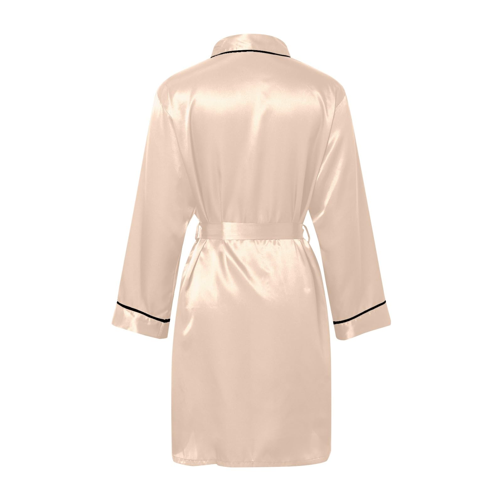 Bata Mujer Verano Largo Bata Saten Mujer Bata Novia y Dama de Honor Bata Seda Mujer Sexy Kimono Bata con Bolsillos Ropa de Casa Sencilla Ropa Casual para El Hogar de Mujer