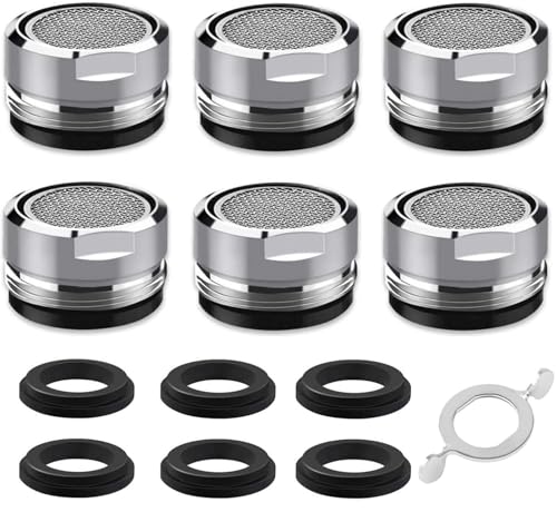 Recopilación de Filtros para grifo los más solicitados. 48 KFLSZH 6 Piezas Aireador de Grifo Lavabo de Baño, Filtro de Grifo, Aireador de Llave para Fregadero de Cocina con Carcasa de Latón y Restrictor de Caudal, Con Junta y Llave,...