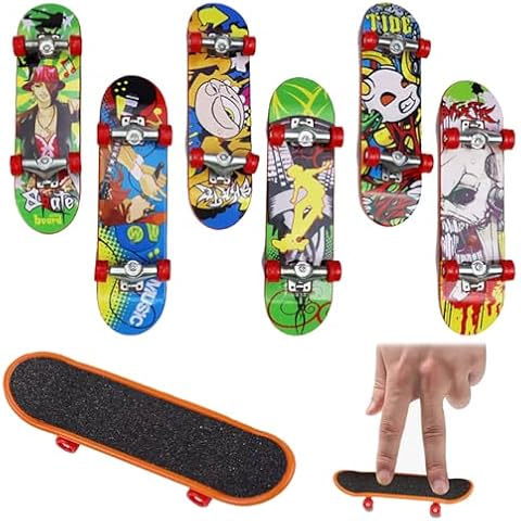6 Pcs Mini Finger Skateboards for Kids Cover