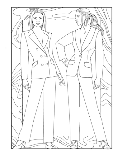 Creative Haven Y2K Fashions Coloring Book: Trends from the 2000s!