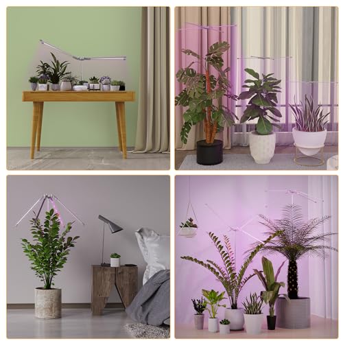 Probapro GROW LIGHT Indoor: 2 Pack Full Spectrum Growing Lamp Lights Strip, Height Adjustable Plant Stand thumb #1