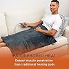 Pure Enrichment PureRelief Pro Far Infrared Oversized Body Wrap - 35” x 27” Full-Body Infrared Heating Pad for Back Pain, Shoulder Aches, Neck Strains, & Soreness in Knees, Abdomen, Chest, & Legs