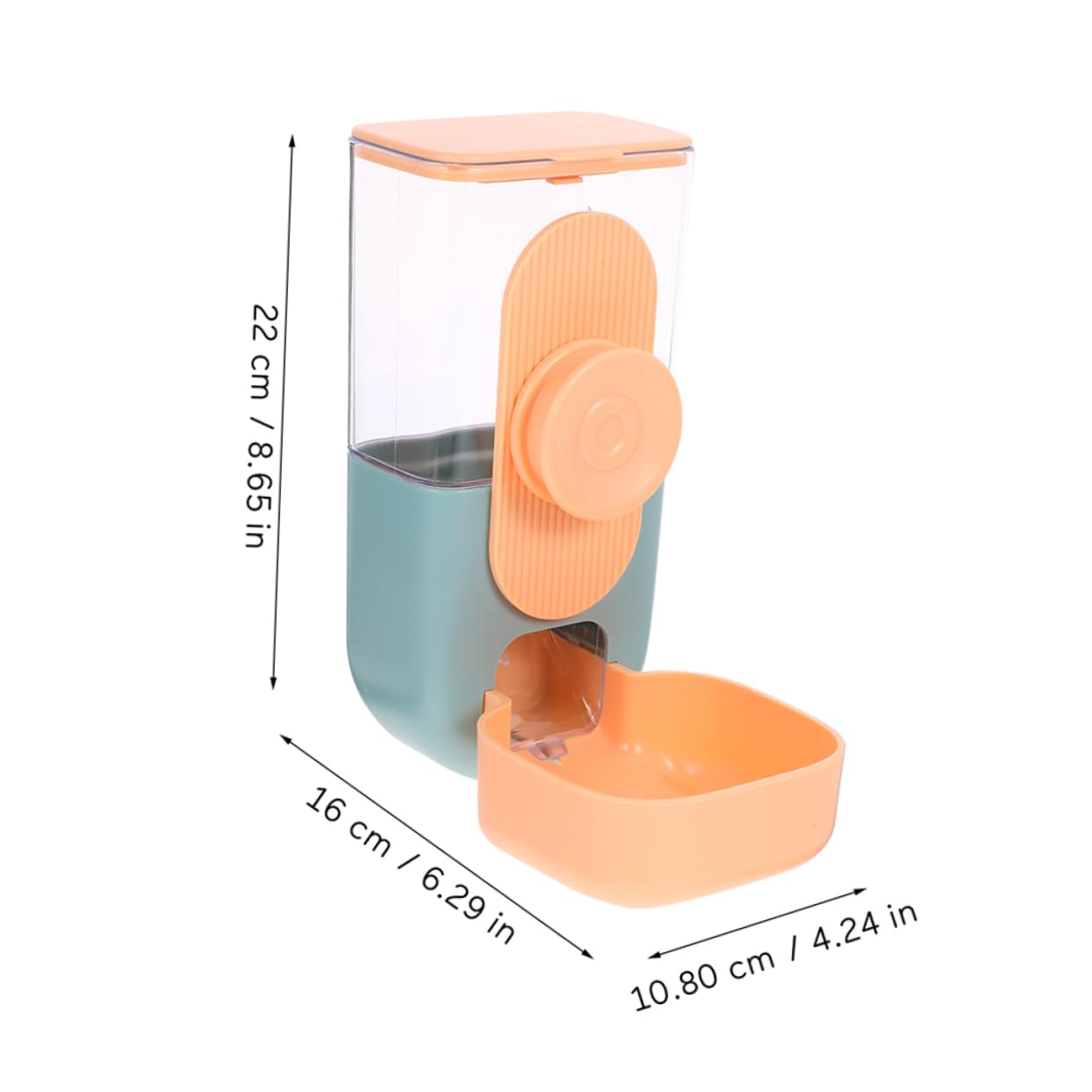 Toyvian Mangiatoia Automatica per Conigli e Criceti Dispenser Appendibile per Cibo e Acqua Realizzato in Materiale Resistente