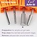 C & I Nature Nail Buffer Nail Drill Bit XXF Efile Small Barrel Diamond File-Teeth Safe for Nail Beauty Fans or Nail Techs Do Nail Art Preparation & Prep Nail Bed at Home or Nail Salon Double Hand Use