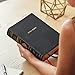 NKJV, Wide-Margin Reference Bible, Sovereign Collection, Genuine Leather, Black, Red Letter, Comfort Print: Holy Bible, New King James Version