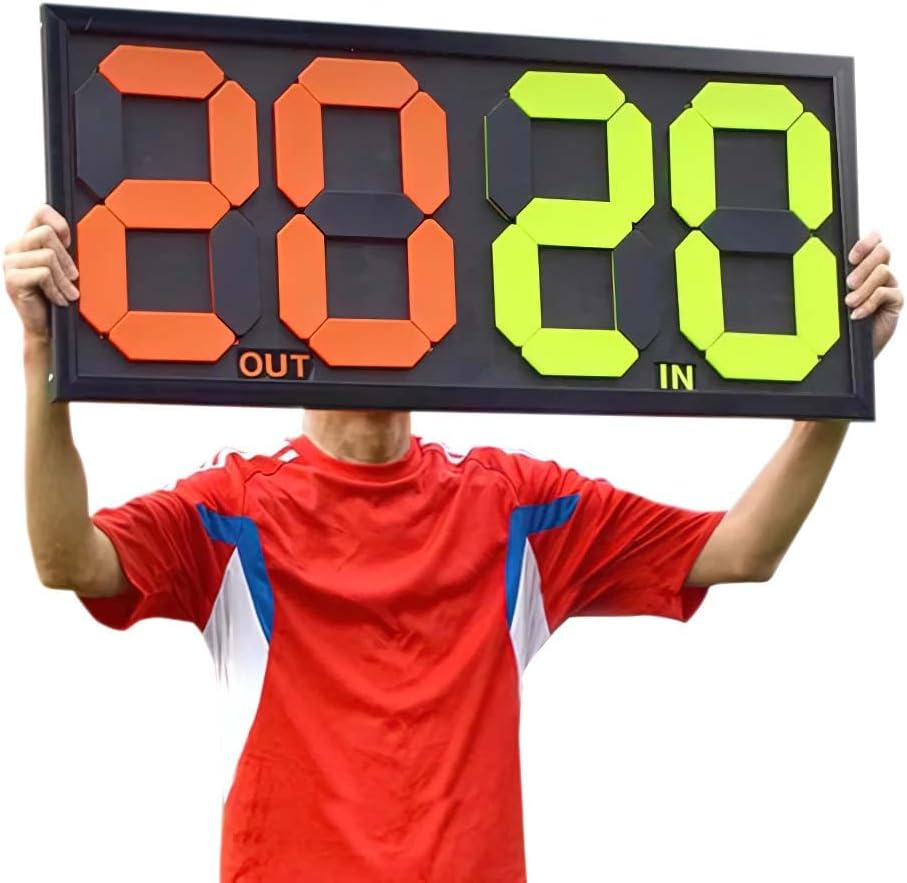 Football Soccer Substitution Board Double Side Display for Change Player and Additional Time Display in Any Teamsport