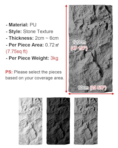 Paneles decorativos pared para transformar terrazas con efecto piedra 3D impermeable blanco 7