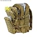 OSAGE RIVER MOLLE Fishing Backpack with Rod Holder - 600D Large Tackle Bag for Trays and Fishing Accessories - Tactical Backpack for Camping, Traveling, Hunting - Khaki