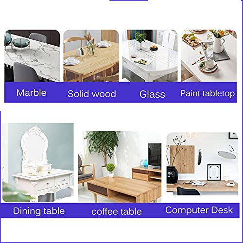 Table de cuisine en bois : tapis de protection de table 2mm et nappe transparente mate
