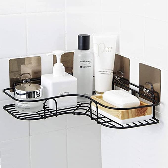 TreeBird™ Bathroom and Kitchen Metal Corner Shelf | Multi-Purpose Rack And Storage Organiser | Bathrooom Accessories-Multipurpose Kitchen Holder