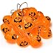 JamBer Halloween Pumpkin Fairy Lights 20LED Pumpkin String Lights 6.9Feet Battery Operated Halloween Lights 3D Halloween Orange Pumpkin Lights for Halloween Party  Decorations,Warm White
