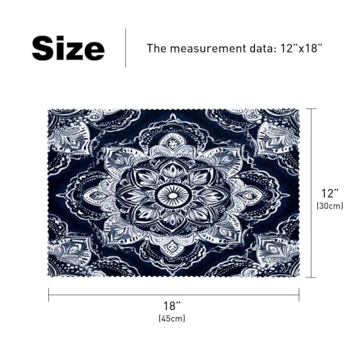 Sets de table mandala résistant à la chaleur et lavable