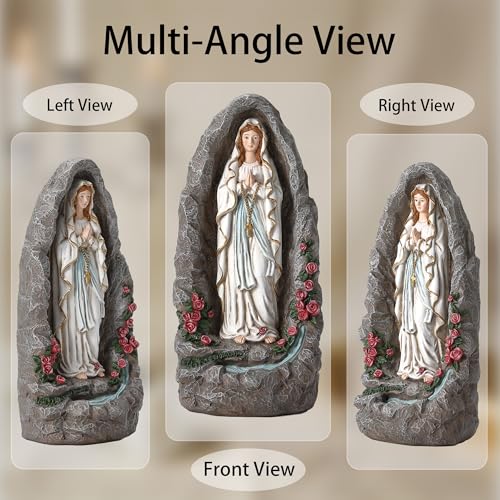 Estatua Nuestra Señora de Lourdes 18 Pulgadas miniatura 4