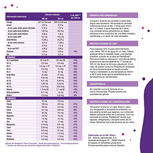 PEDIASURE CHOCOLATE 400G - Image 7