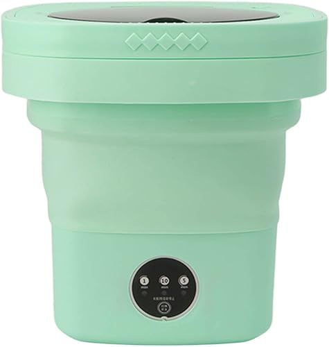 Miniatura 5 de POCREATION 6.5L Washing Machine, Portable Washing Machine Folding Portable Automatic Deep Wash and Spin Dry Washer with Water Tube 100240V (US Plug)