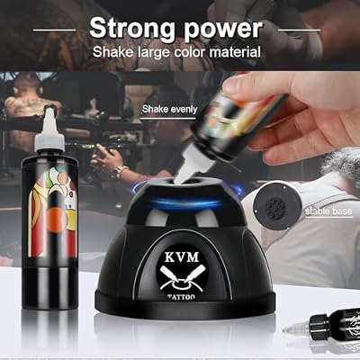 Mini Vortex Mixer Tattoo Ink Pigment Mixer Powerful Swirl Shake Mixer for Acrylic Pigments Nail Polish Mascara Adhesives