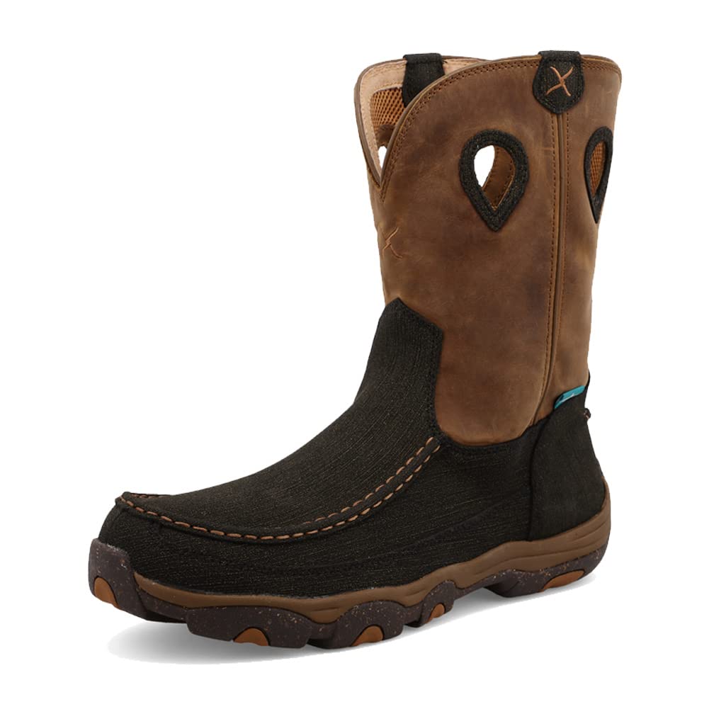 Twisted X Men's 11" Pull On Hiker Boot, Moc Toe with CellSole