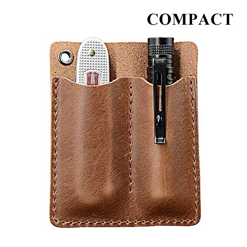 EDC Leather Pocket Organizer, Pocket Slip, Pocket Knife Pouch, EDC Carrier, Everyday Carry