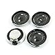 sourcing map 4Stück 2W 8 Ohm 23mm Diarunde Metall Shell Interne Magnet Lautsprecher de de