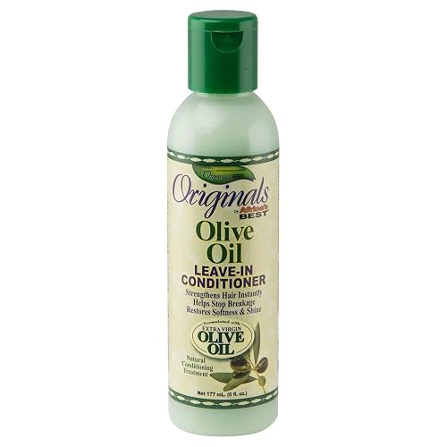 Originals by Africa's Best Olive Oil Leave-In Conditioner, Stop Breakage and Strengthen Hair Instantly, Restores Shine, 