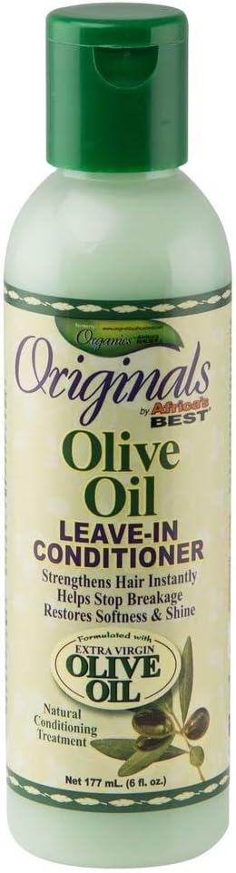 Olive Oil Leave-In Conditioner, Stop Breakage and Strengthen Hair Instantly, Restores Shine, Moisturizing, Strengthening, Revitalizing, 6 oz