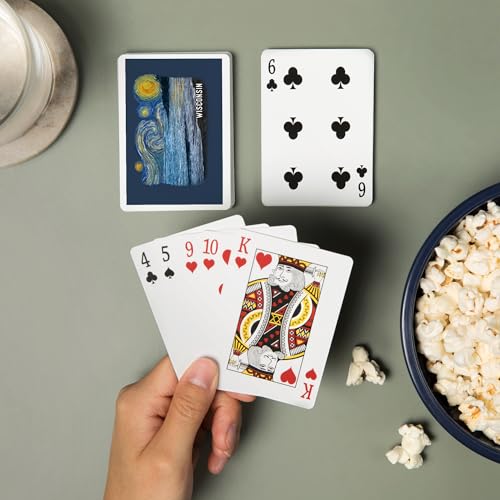 Lantern Press Wisconsin Starry Night 52 Cartas Poker miniatura 2
