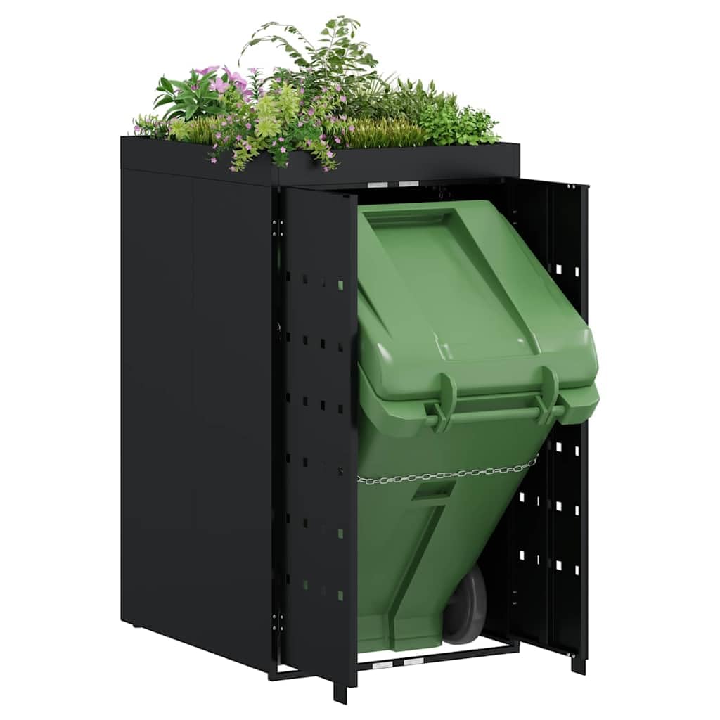 Almacenamiento para Contenedor Rueda con Techo para Plantas para Contenedor de 240L,Accesorios para contenedores de residuos,Soportes para contenedores de residuos,28.2kg-42018675