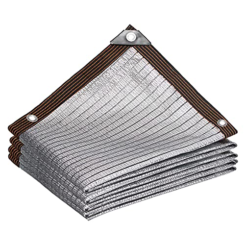 Voile d'ombrage résistant aux UV et filet robuste avec œillets pour jardin 2,1x4,9m
