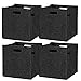 Produktbild Bada Bing 4er Set Filzkorb Filz Tasche Aufbewahrung ANTHRAZIT Quadratisch Stabiler Korb Für Regalsysteme 14