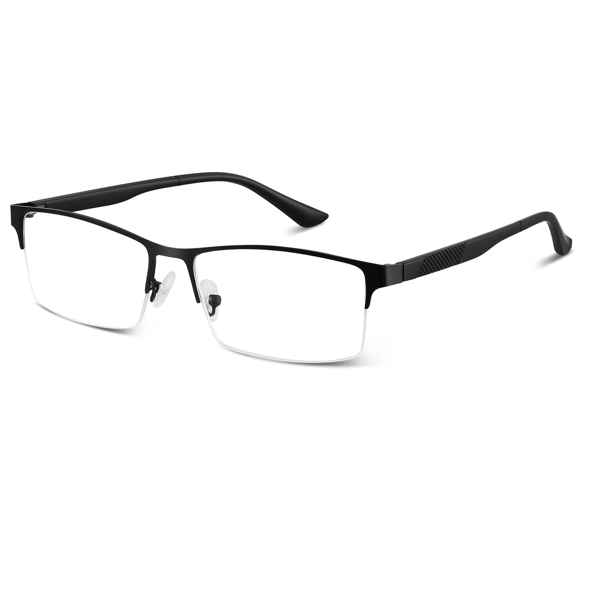 kunchu Reading Glasses Men Blue Light Blocking Half Frame Readers for Men Glasses
