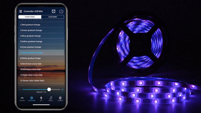 Tira de Luces LED KATUR 32.8 ft RGB IP65 WiFi Control miniatura 7