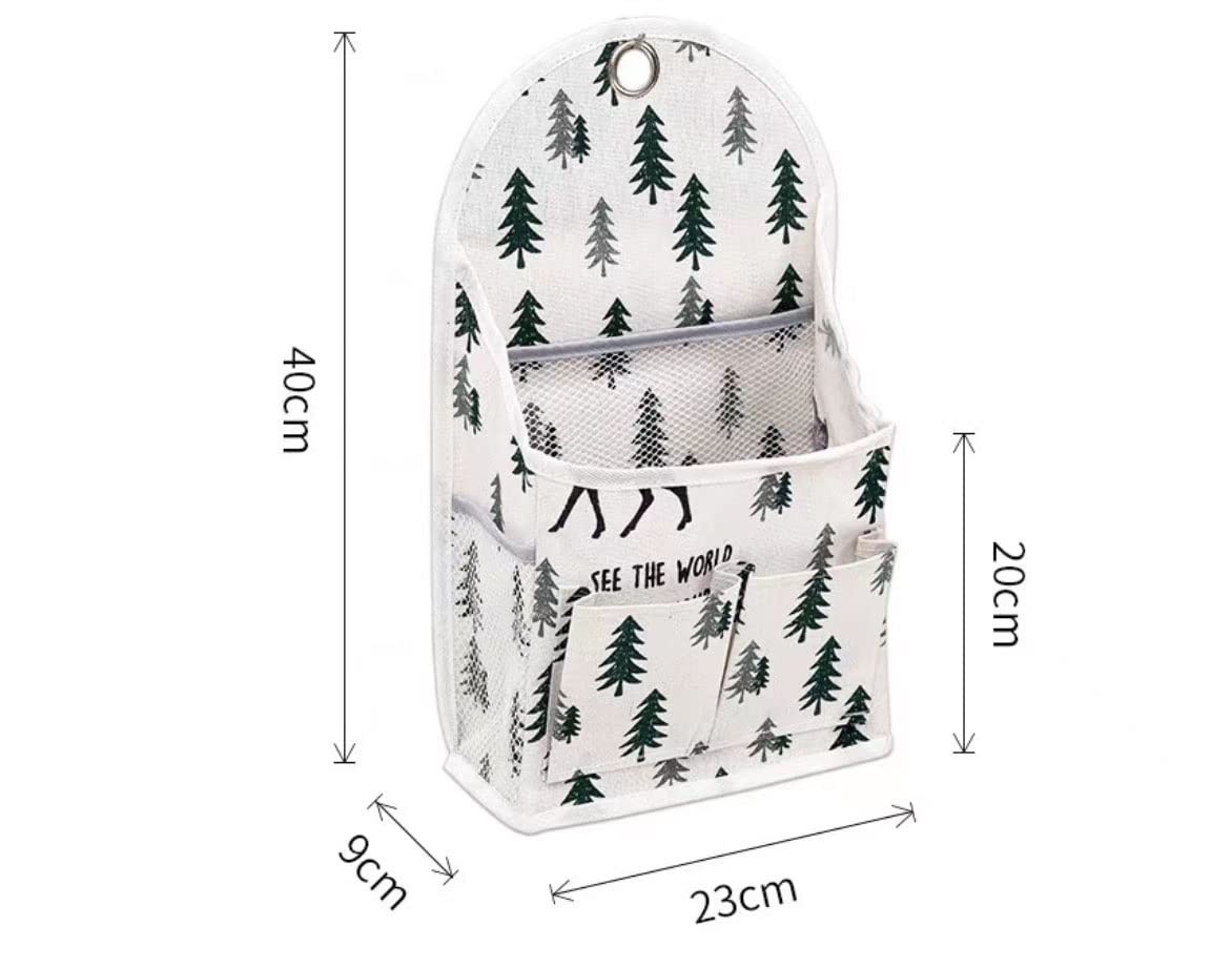 Rangement suspendu Sac de rangement suspendu, panier de rangement de chevet, organisateur de rangement de chevet, sac de rangement de chevet en toile, pochette latérale de canapé, panier de rangement
