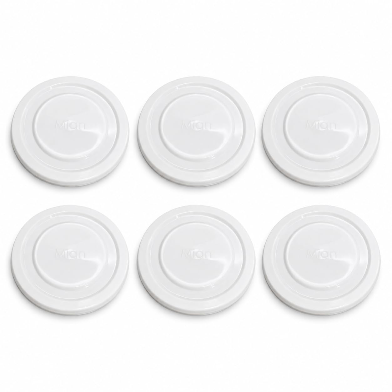 White Plastic Lids fits Luminarc Working Glass 6 Pack | These lids will only fit jars tha…